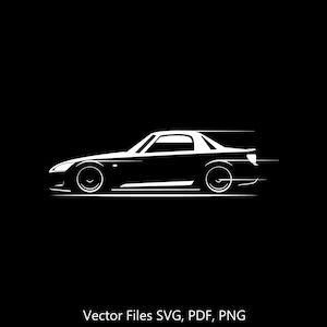 S2000 S2k 2000 silhouette Illustration Digital Drawing Vector Graphic Clipart for Cricut | png | pdf | svg
