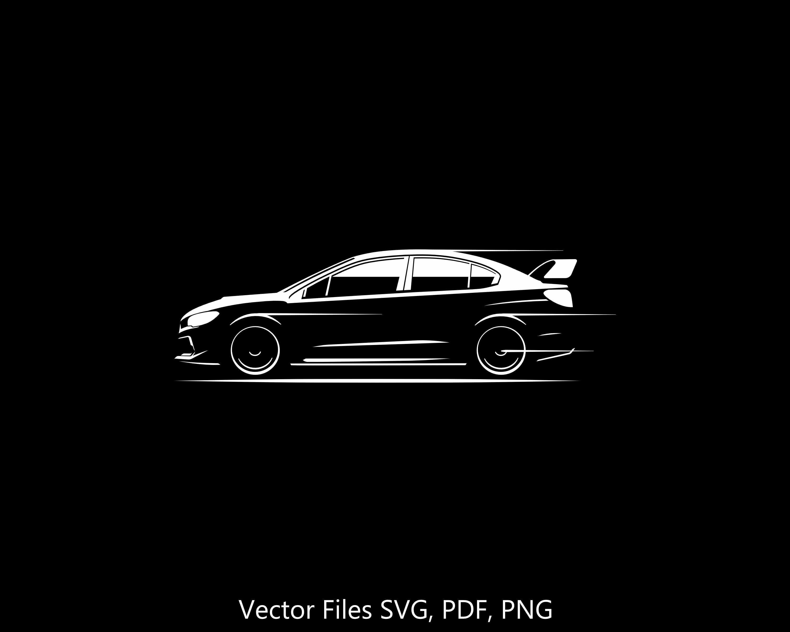 Subaru wrx drawing - Etsy België, image size:3000x2400