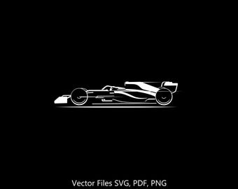 Formula One F1 silhouette Illustration Digital Drawing Vector Graphic Clipart for Cricut | png | pdf | svg