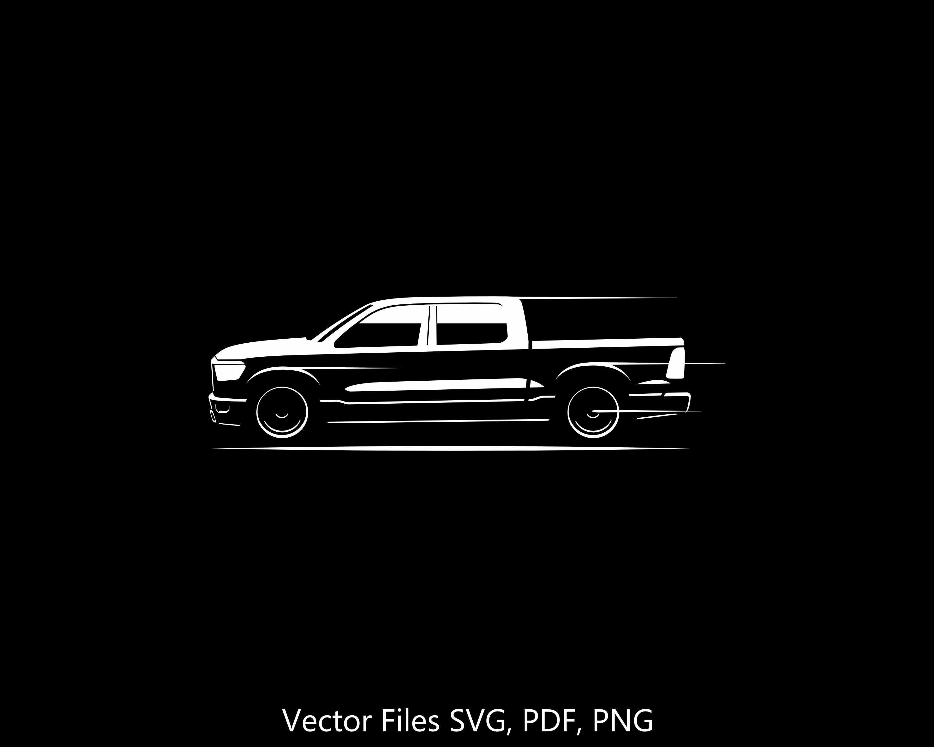 RAM 1500 2024 silhouette Illustration Digital Drawing Vector Graphic Clipart for Cricut | png | pdf | svg