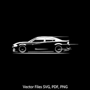 Charger 392 Scat Pack 2021 silhouette Illustration Digital Drawing Vector Graphic Clipart for Cricut | png | pdf | svg