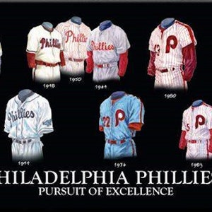 phillies uniforms through the years