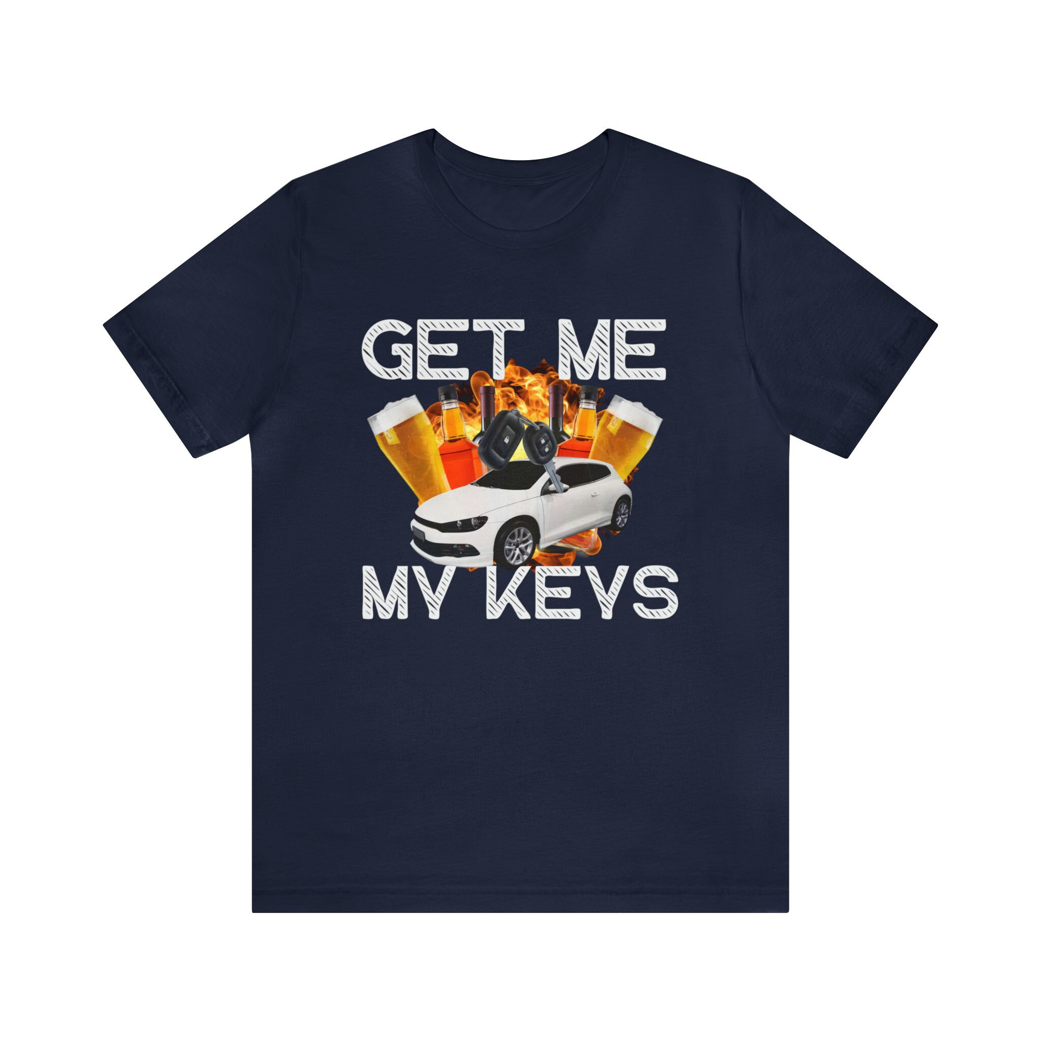 【SATIIIZ】Luppel Keyring Printed T-Shirt Give Me the Keys Shirt - Etsy