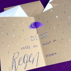 Freundekarte mit Umschlag. Karte für Lieblingsmenschen. personalisierbar. Jahrestag. Freundschaft. Unterstützung. Glückwunsch.