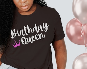 Birthday Queen t-shirt, Birthday Shirt Women, Birthday Gift for Women, Birthday Diva, It's My Birthday, Birthday Girl, Happy Birthday Shirt