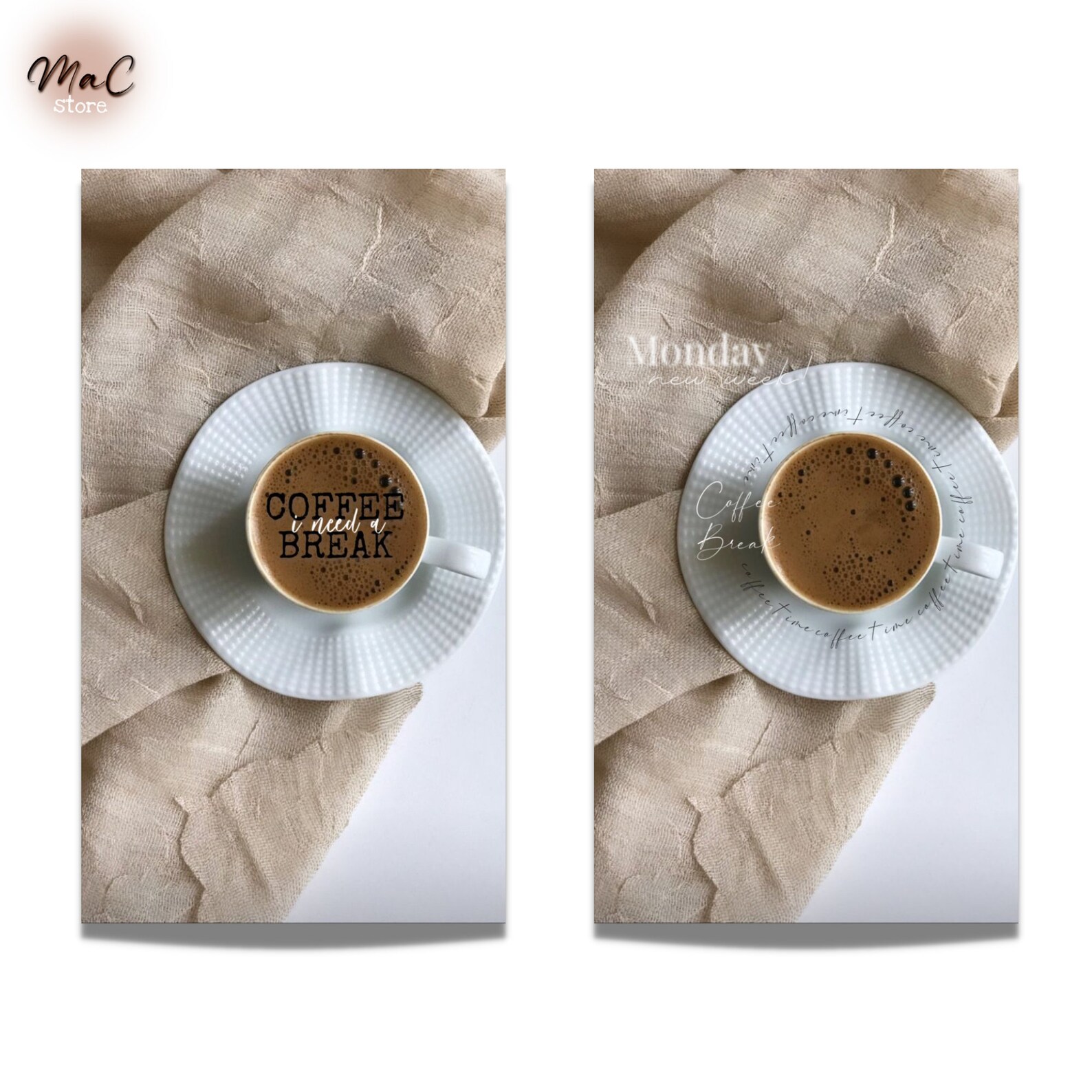 50 Instagram Stories Sticker Pack Coffee Morning Etsy