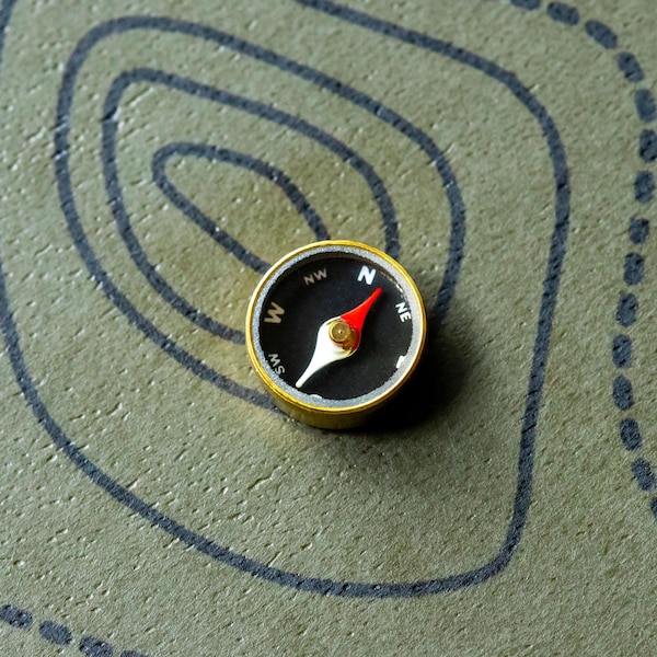 Micro Durable Brass Survival Compass