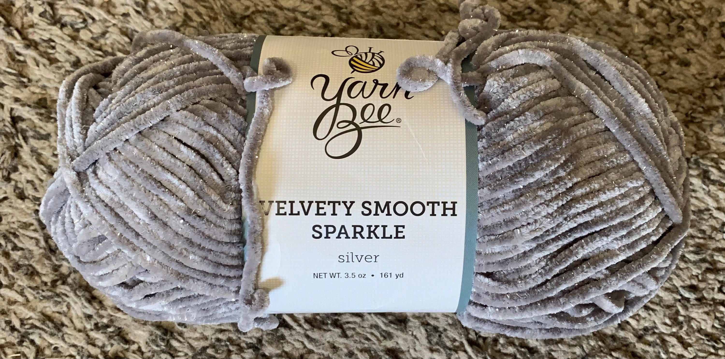 Yarn Bee Yarn Chunky Knit Velvet Silver