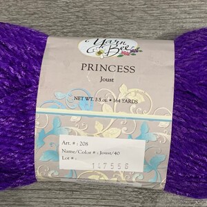 1 Skein (7 Skeins Available)Yarn Bee Princess Yarn- Joust, 3.5oz/100g, 164/150m,4 Medium