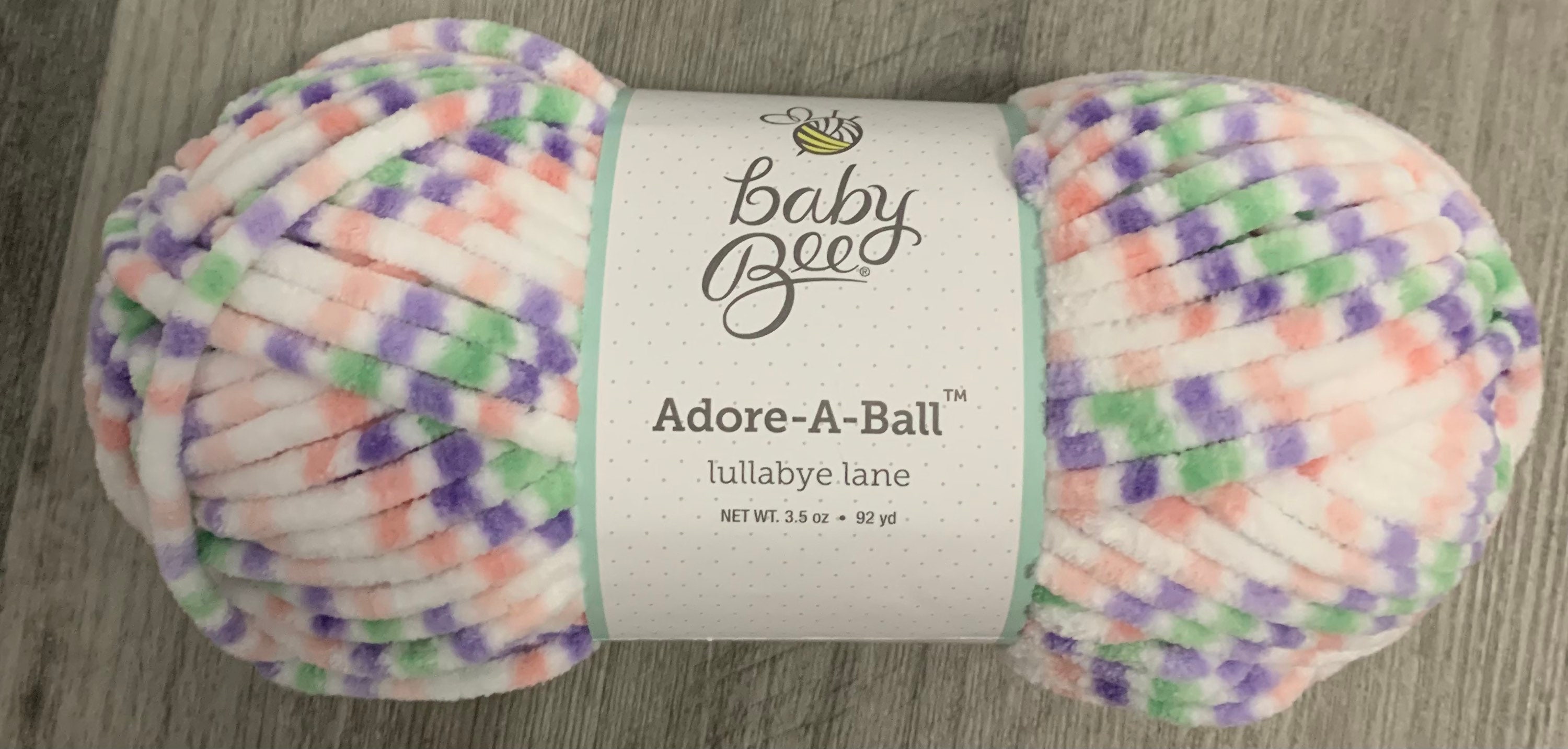 1 Skein 8 Skeins Available in 2 Colors Baby Bee Adore-a-ball Yarn,  3.5oz/100g, 92y/85m, 5 Bulky 