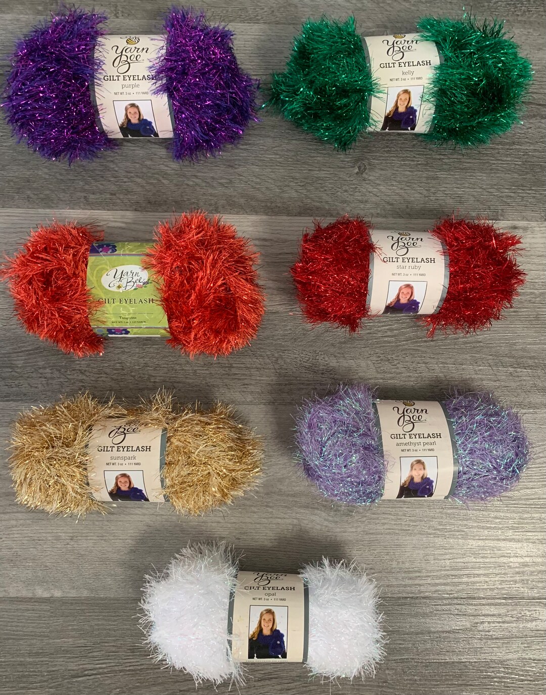 1 Skein 5 Skeins Available in 3 Colors Yarn Bee Gilt Eyelash Etsy