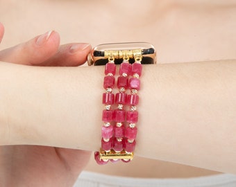 Naturstein Uhrenarmband,Uhrenarmband Strap,Naturstein Uhrenarmband,Armband für Apple Watch,Naturstein Uhr,Naturedelstein Band