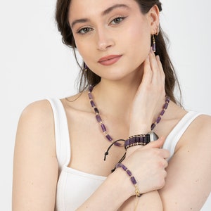 Amethyst jewelry set,Jewelry set for women,christmas jewelry set,Purple jewelry set,Boho jewelry set,Unique jewelry set,Jewelry gift set