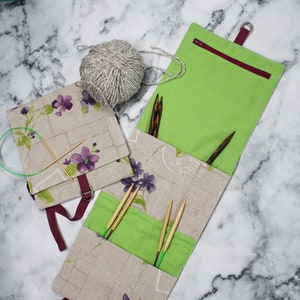 2本針と丸編み針用ケース