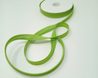 Single fold bias tape - width 14mm 1/2" - cotton bias - binding tape - LIME GREEN