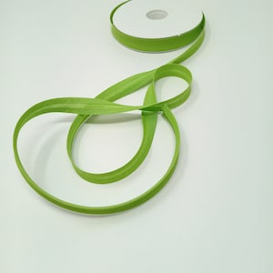 Single fold bias tape - width 14mm 1/2&quot; - cotton bias - binding tape - LIME GREEN
