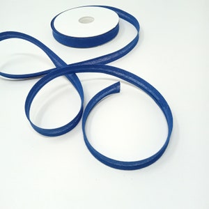 Sbieco di cotone - H 14 mm - colore BLU CHIARO