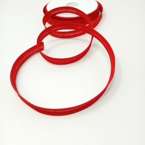 Sbieco di cotone - H 14 mm - colore ROSSO