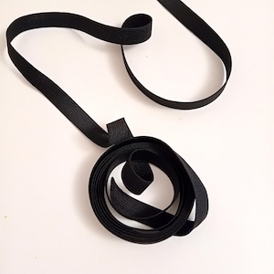 Elastico piatto 15mm, nero, 5 metri