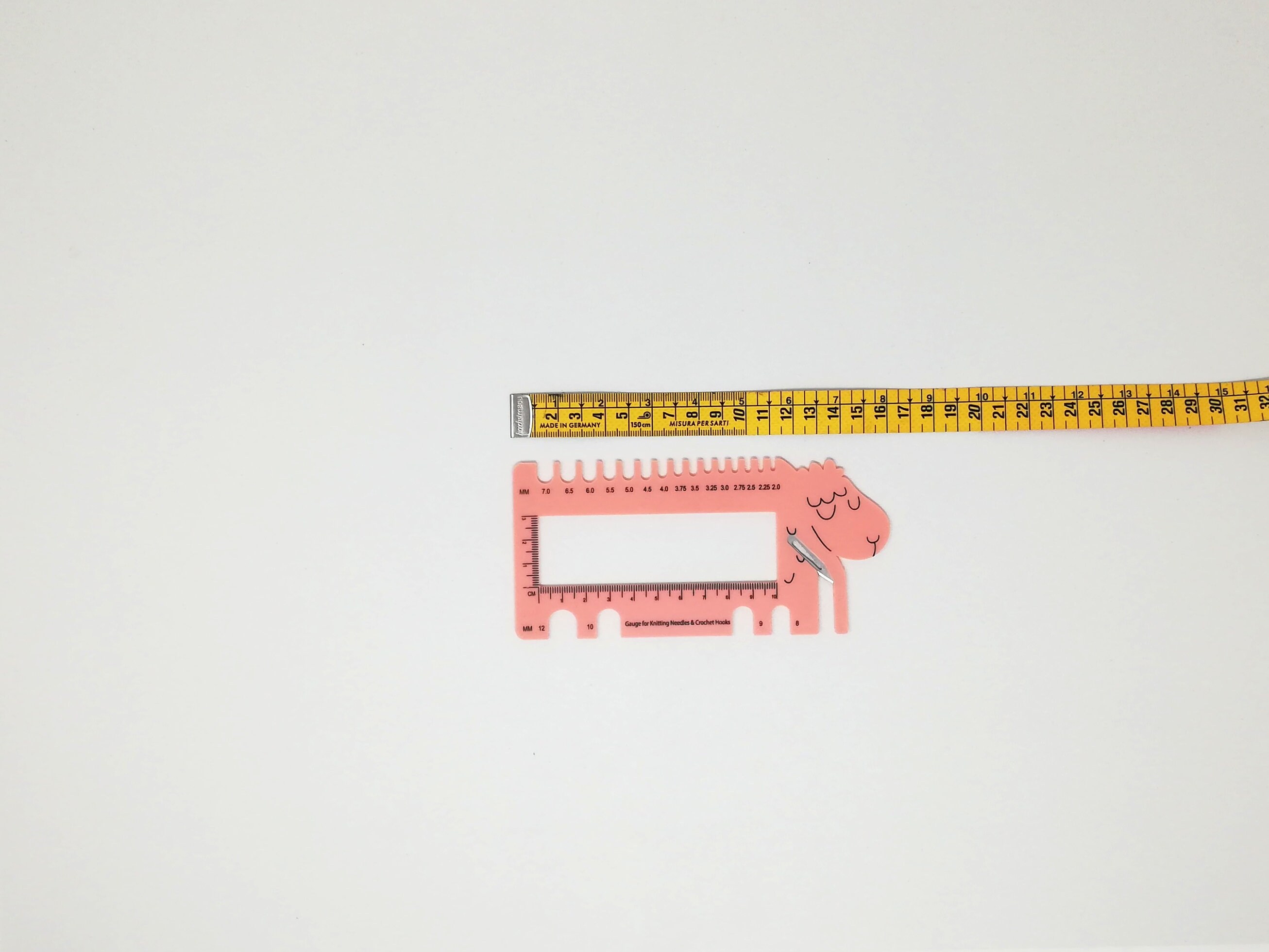 Règle à Tricoter Carrée En Bois, Outil De Tricot Crochet Et