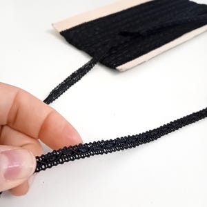 Passamaneria vintage, colore nero