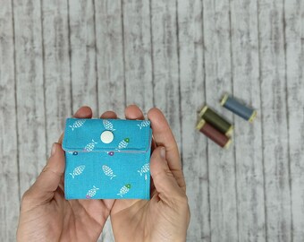 Mini needlebook, small needle book for sewist