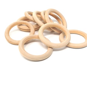 Natural wood Craft Ring, 70 mm  2.75 inches ring
