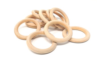 Natural wood Craft Ring, 70 mm  2.75 inches ring
