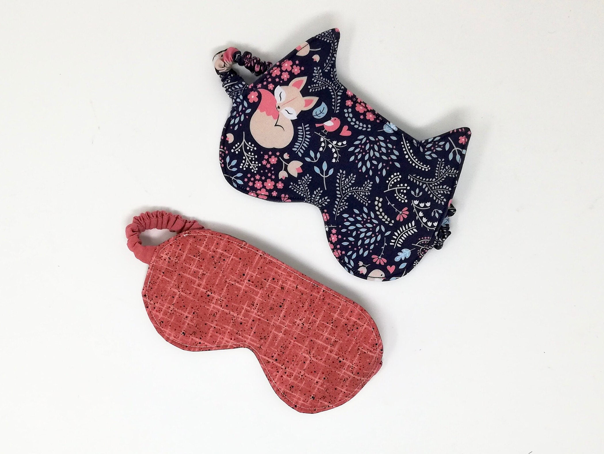 Sleeping Mask PDF Pattern, Eye Mask Sewing Pattern, Two Designs, Cat