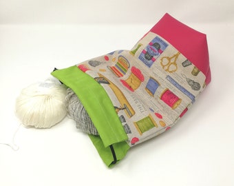 Yarn holder bag, Project bag, yarn bag