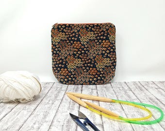 Bolsa de accesorios para tejer, crochet y manualidades, bolsa de accesorios, regalos para tejedores, crocheteros y artesanos