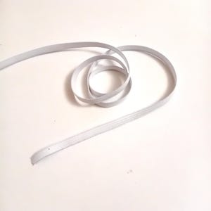 Elastico piatto 7mm, bianco, scegli la quantità