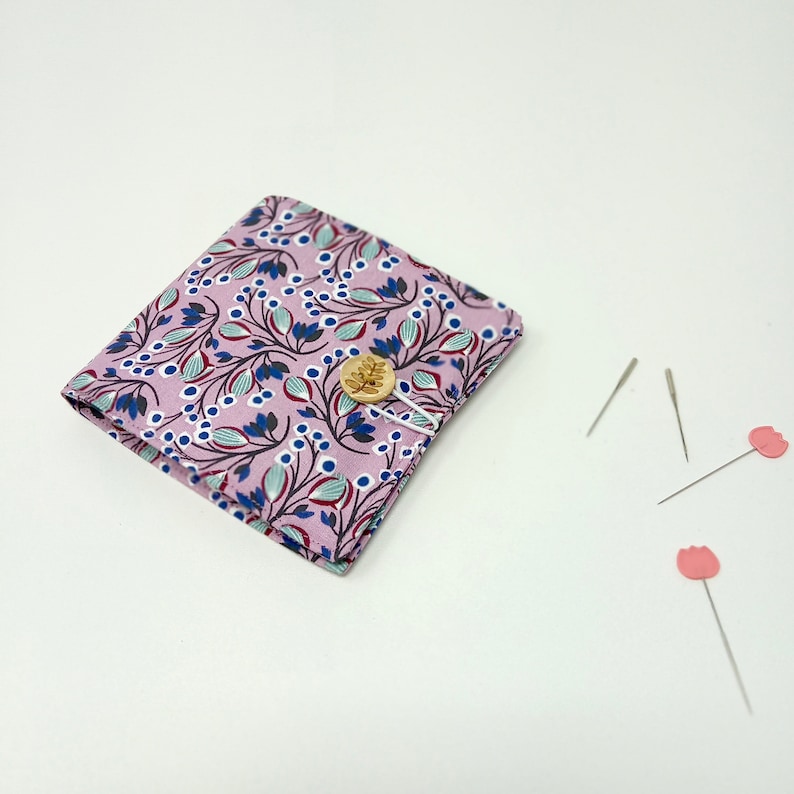 Needle book for sewing needles, Embroidering needle organizer, sewing gift image 1