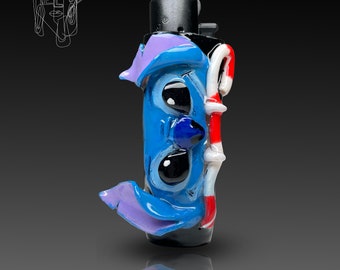 Handmade Polymer Clay Lighter Case, Christmas Ornament