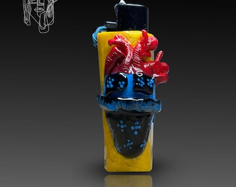 Handmade Heart Design Lighter Case, Cool Smoker Gift