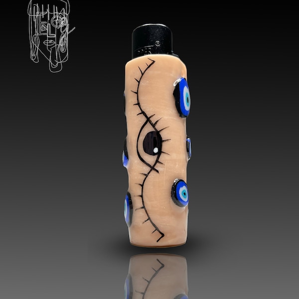 Clay Lighter Holder Etsy