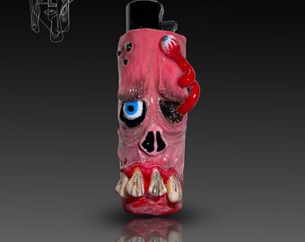 Handmade Cute Creepy Zombie Lighter Case, Funny Smoker Gift