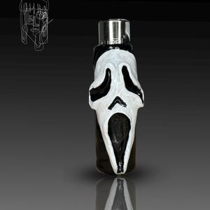 Ghost Lighter Case | Halloween Movie Lighter Cover | Spooky Ghost Lighter Holder | Stoner Gift | Decorative Lighter | Creepy Lighter Sleeve