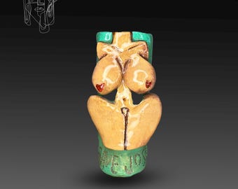 Handmade Polymer Clay Lighter Case, Funny Smoker Gift