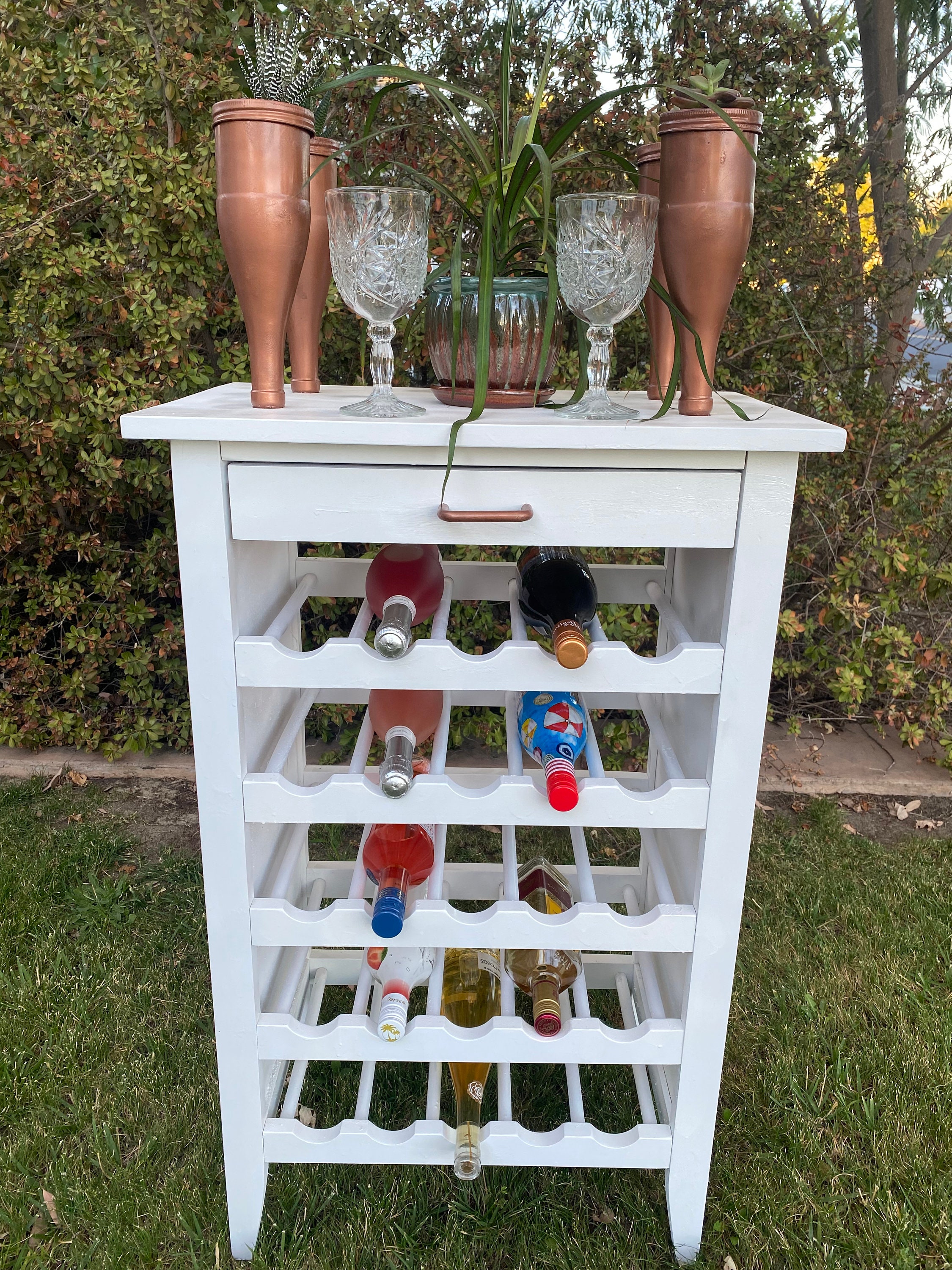 Repurposed Wine Rack Planter Etsy Australia