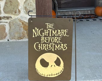Nightmare Before Christmas yard / garden holiday sign