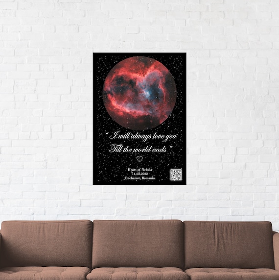 Fully Digital Personalized Wall Art Gift With Astronomical Etsy