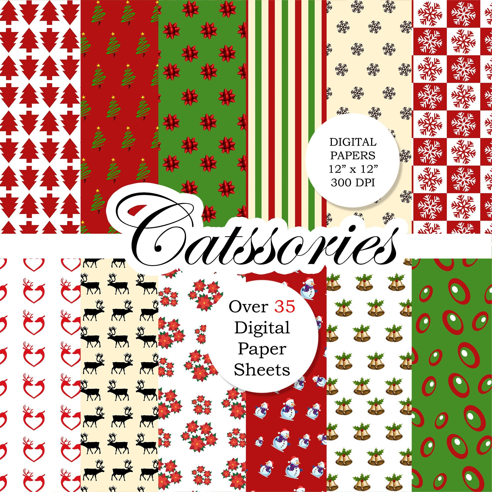 christmas-digital-paper-christmas-tree-scrapbook-paper-holiday-santa-claus-snowflakes-snowman-gift-reindeer-merry-christmas-santa-etsy