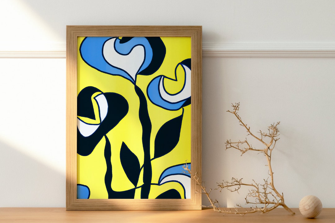 Flower Wall Art Printable, Instant Download, Png File, Printable for