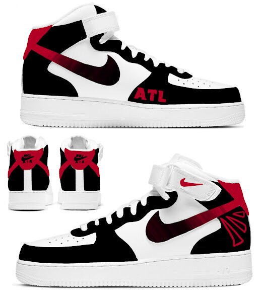 Atlanta Football Team Nike AF1 Unisex Adult Shoes Boyfriend - Etsy