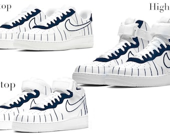 New York Baseball Team 2 Stripes Version Unisex Adult Shoes Boyfriend Girlfriend Husband Wife Gift