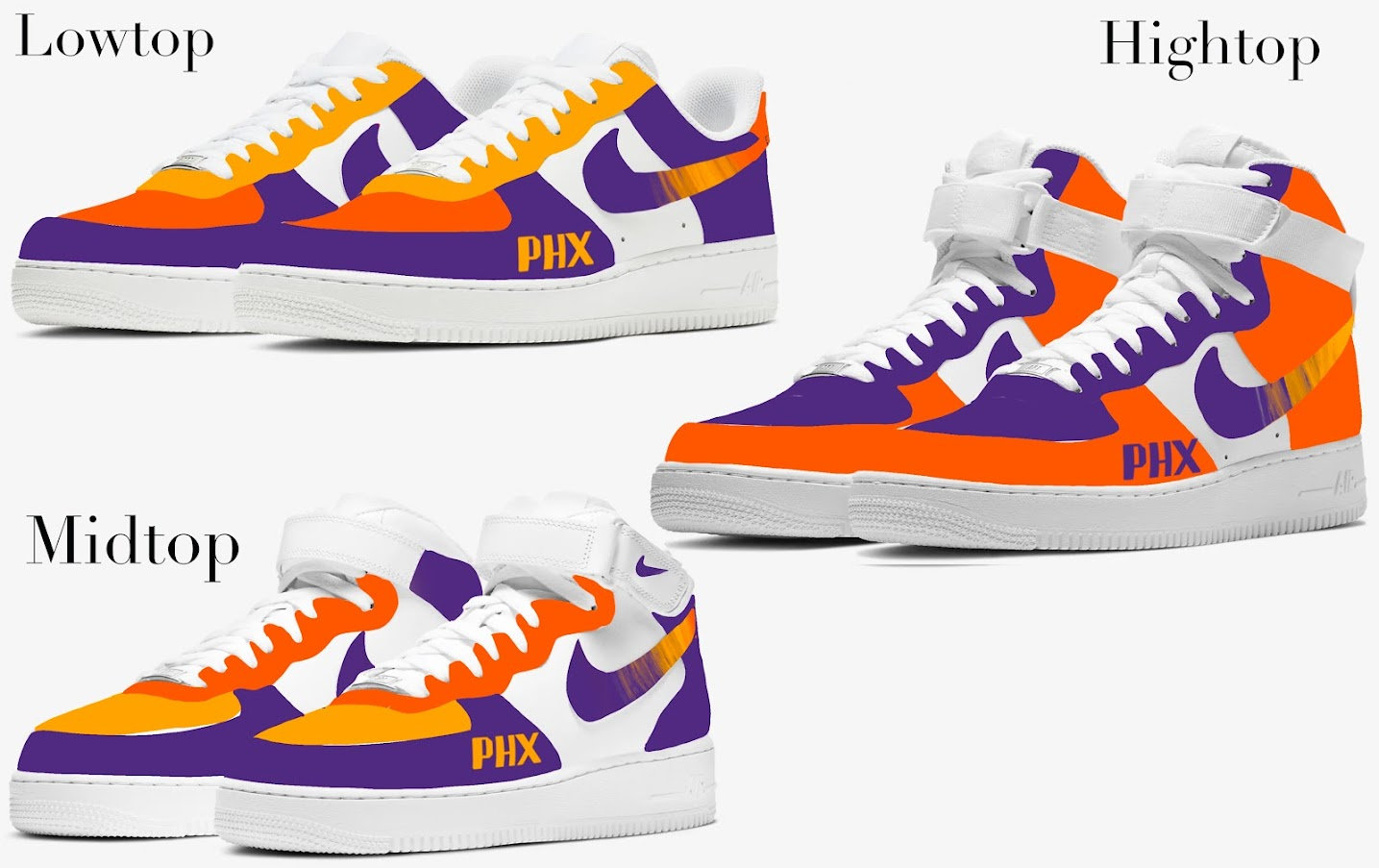 Custom Phoenix Suns Nike Air Jordan 1 High : r/suns