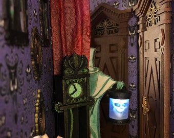 Book nook Haunted house Diorama with led ghost
