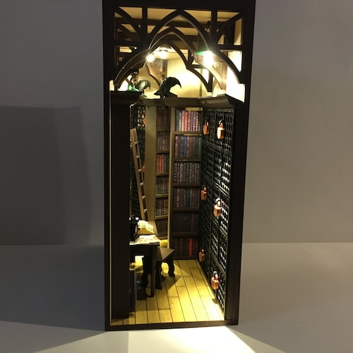 Book Nook Shelf Insert Crime Scene Alley Miniature Diorama Etsy Canada