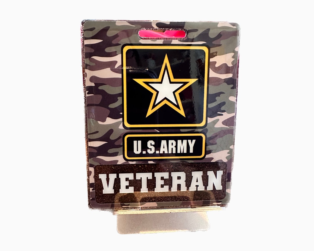 US Army Veteran Badge Buddy Custom Badge Buddy Custom Badge Buddy
